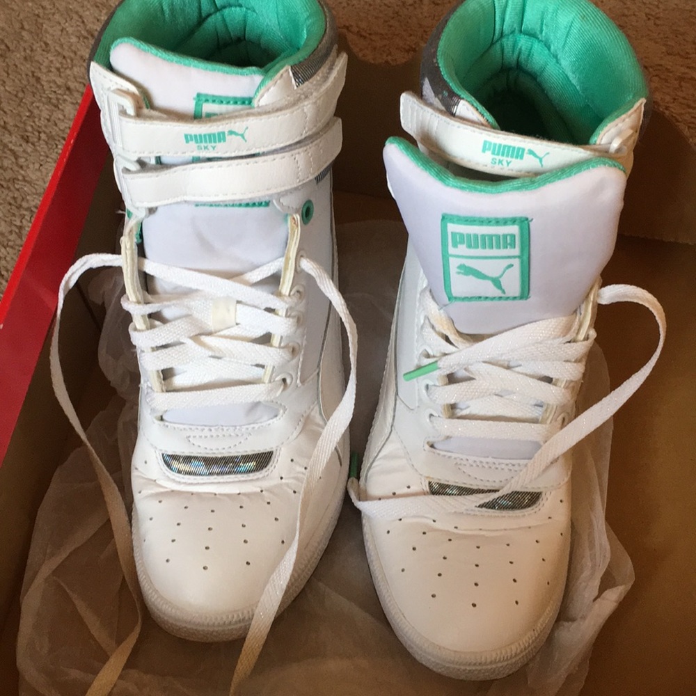 Puma high top wedge sneakers - Picture 3 of 8